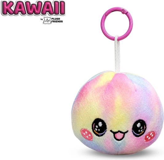 Plush Friends Kawaii portachiavi in peluche arcobaleno Bao gnocchetto 8 cm