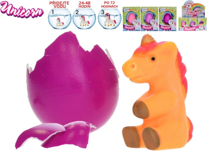 Uovo con unicorno che cresce, 6 cm - 1 pezzo