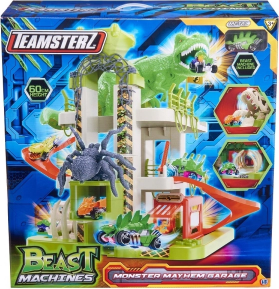 Teamsterz garage Monster Mayhem con trappola per dinosauri
