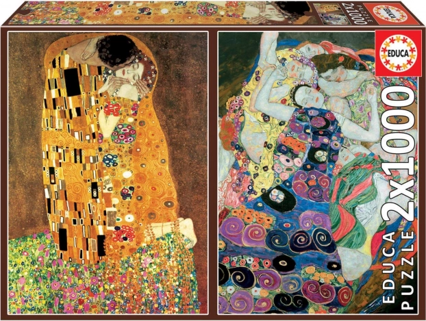 EDUCA Puzzle Bacio e Ragazze 2x1000 pezzi
