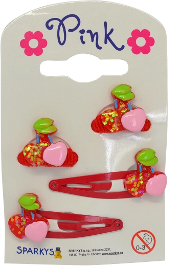 Set di elastici e fermagli Ciliegia Sparkys