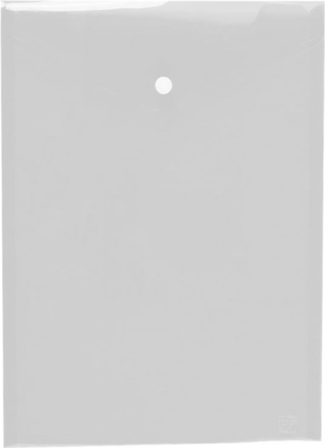 Busta con bottone A4 verticale Opaline trasparente