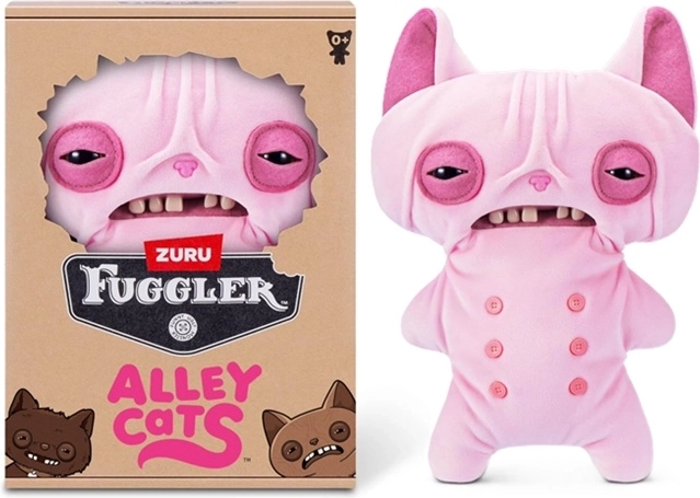 ZURU Fuggler Alley Cats gatto di peluche Wrinkle McStinkles 23 cm
