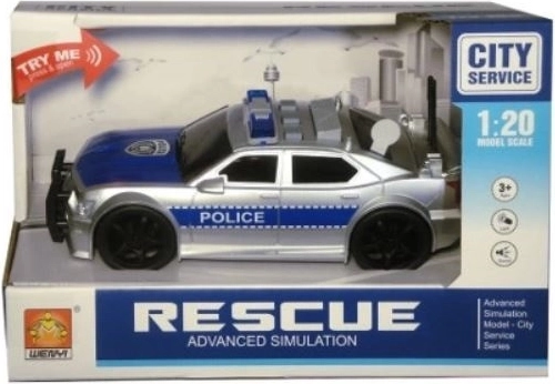 Auto della polizia con luci e suoni (a movimento)