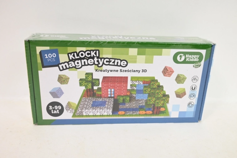 SmilyPlay mattoncini da costruzione magnetici Happy Kiddo (100 pezzi)
