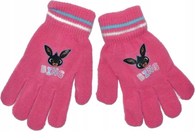 Guanti rosa da bambino Bing - 1 pezzo