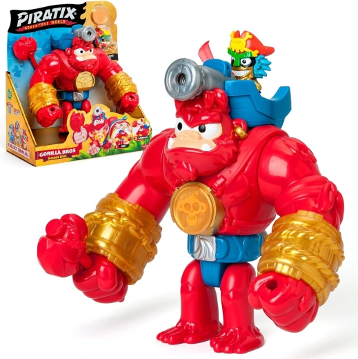 Piratix Adventure World set con figurina e accessori Crazy Jungle Gorilla Bros Boom Ben