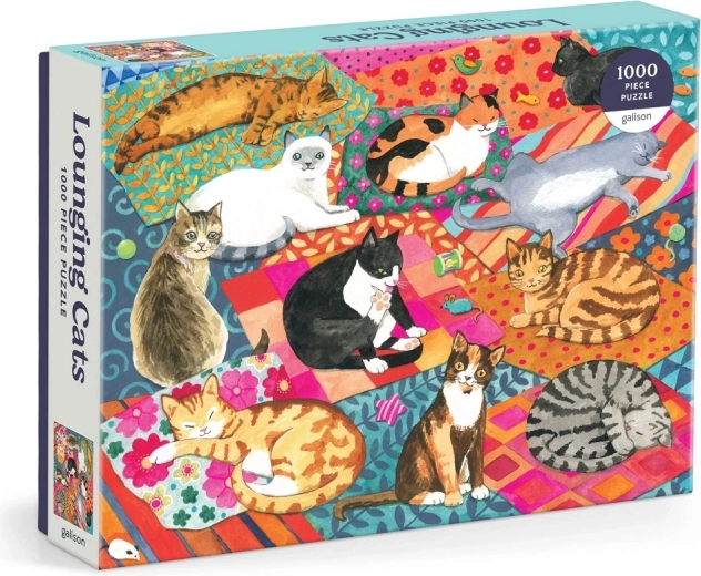 Puzzle Galison Gatti pigri 1000 pezzi