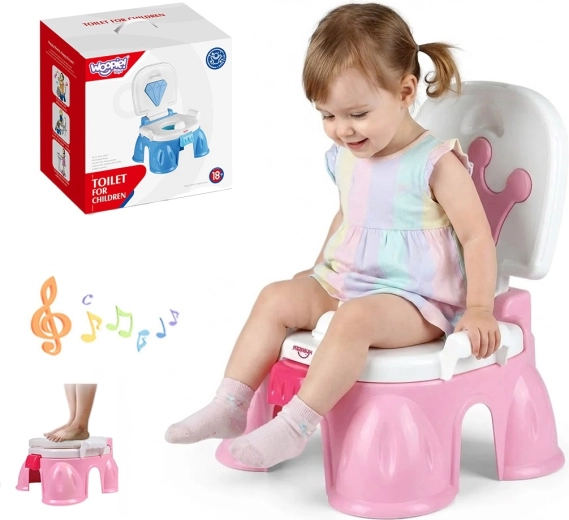 WOOPIE BABY vasino musicale per bambini 3 in 1 con seggiolina e sgabello