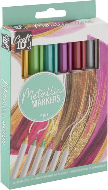 Pennarelli metallizzati Craft, set da 6 pezzi