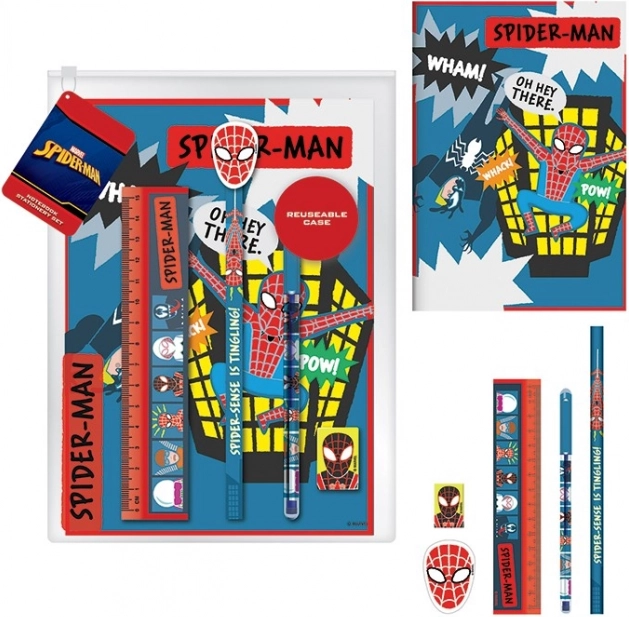 Set scolastico premium Spider‑Man Sketch