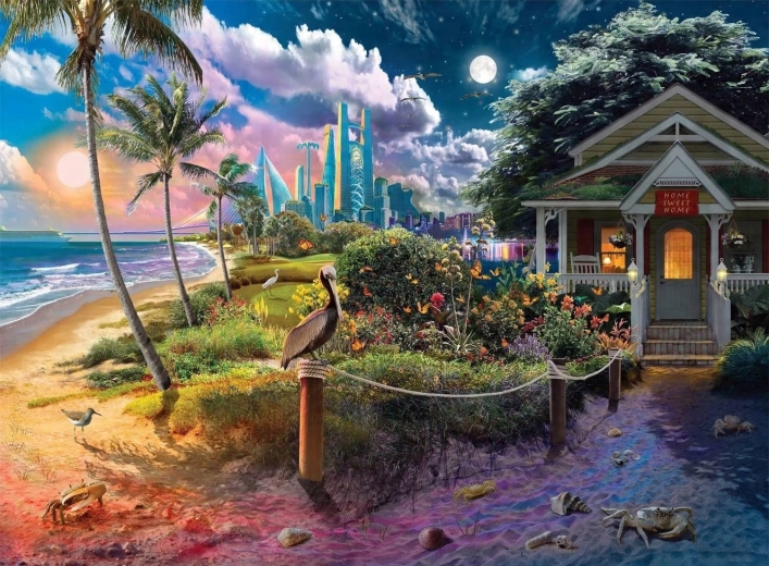 Norimpex Dipingi con i numeri Casa sulla spiaggia 40 × 50 cm