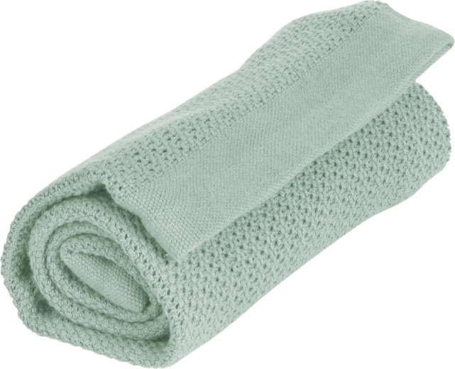 Vinter & Bloom coperta Soft Grid Organic verde salvia