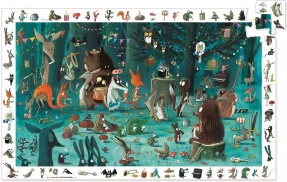 Puzzle di ricerca Orchestra della foresta 35 pezzi DJECO
