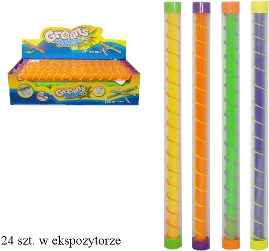 Tubo sonoro con pistone e pista per palline - 1 pezzo