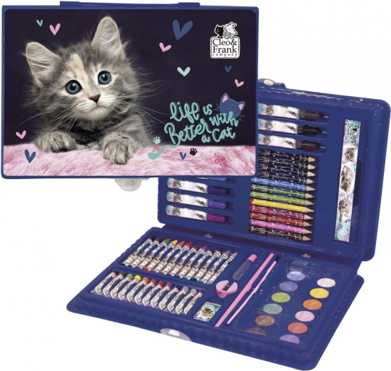 Set creativo in valigetta Cleo e Frank (71 pezzi)