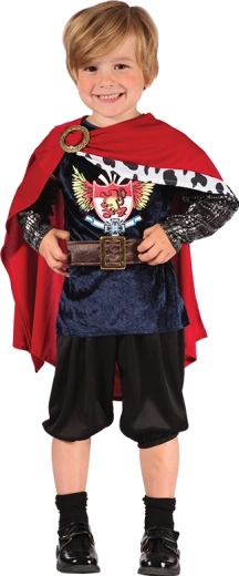 Costume da re per bambini 92–104 cm