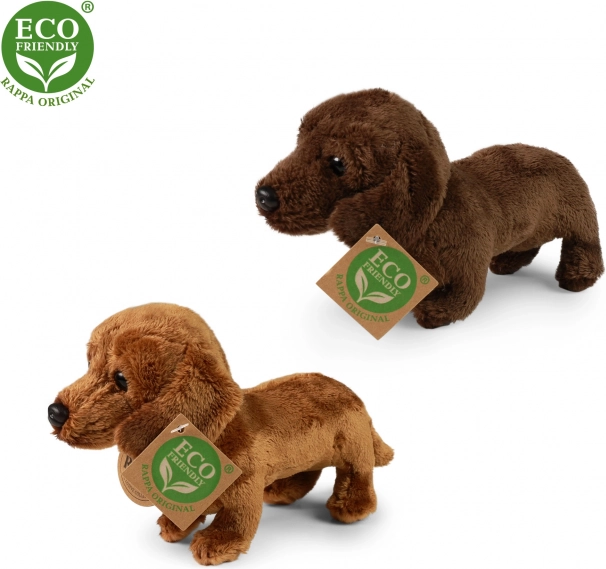 Bassotto di peluche in piedi 19 cm