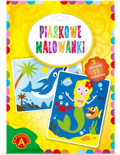 Quadro di sabbia Sirena e delfino – set creativo per bambini