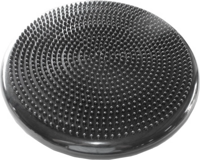 Merco cuscino/pedana di equilibrio reversibile con rilievi massaggianti 33 cm nero - 1 pezzo