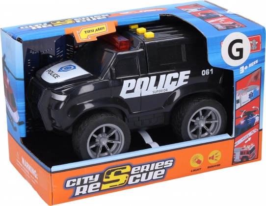 Auto della polizia con effetti luminosi e sonori 18 cm