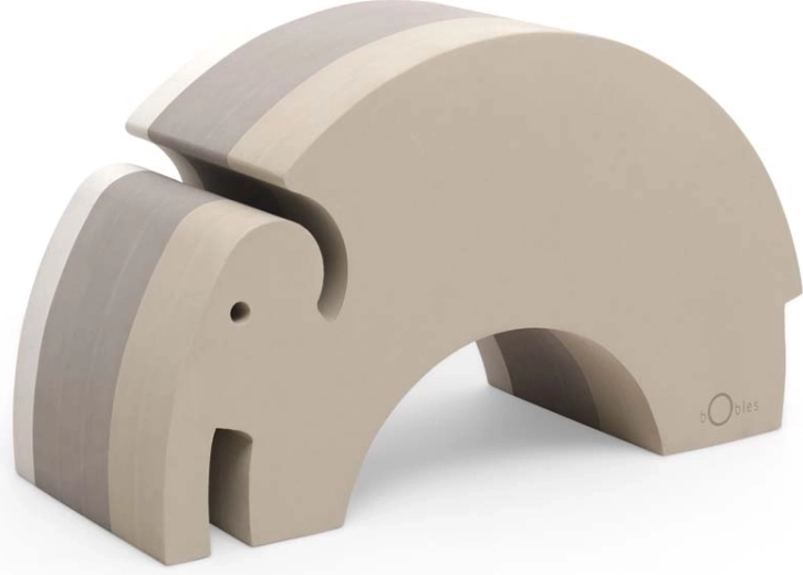 Giocattolo sensoriale di equilibrio elefante L grigio sabbia bObles
