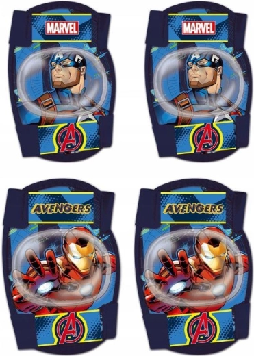 Set di protezioni per ginocchia e gomiti Avengers (4 pz)