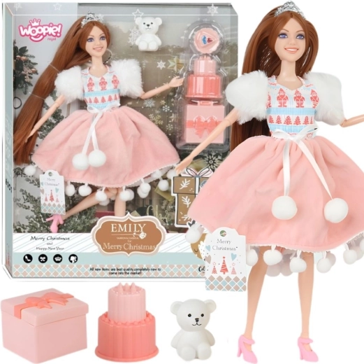 Bambola Woopie Royal Emi principessa di compleanno con orsacchiotto