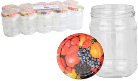 Vasetti per conserve 250 ml TWIST 66 con coperchi FRUTTA (10 pz)