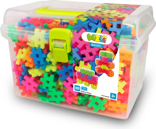 Costruzioni MELI Basic Neon Travel Box 500 pezzi