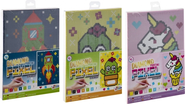 Pittura a diamante su tela Grafix Unicorno 15x20cm