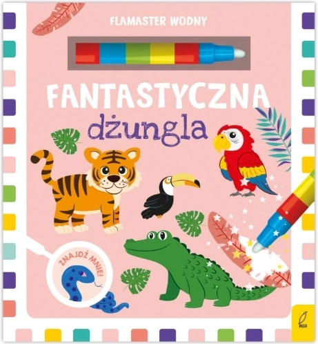 Giungla magica – pennarello ad acqua e album da colorare riutilizzabile