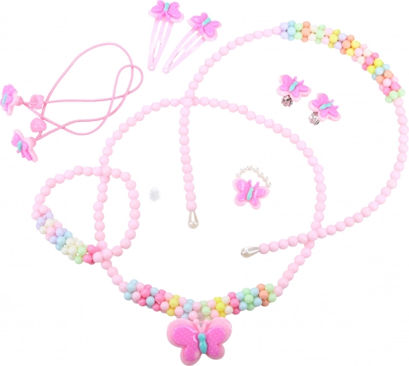 Set alla moda con farfalle – set di gioielli e accessori per capelli per bambine