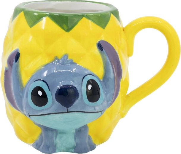Tazza in ceramica 3D Disney Stitch ananas 414 ml