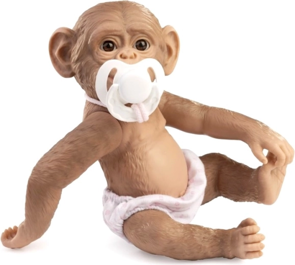 Scimmietta neonata Guca Reborn con corpo interamente in vinile, 25 cm