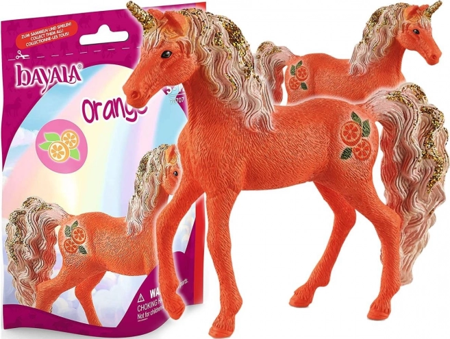 Schleich Bayala puledro unicorno fruttato — arancione