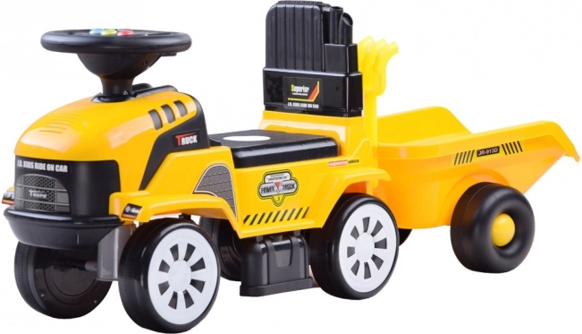 Macchinina a spinta trattore con rimorchio e melodie per bambini – Trattore