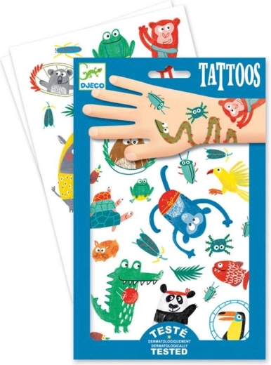 Tatuaggi temporanei con animali della giungla – DJECO