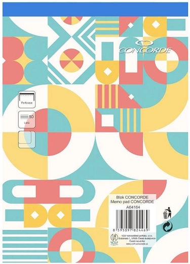 Blocco CONCORDE A5 bianco, 50 fogli