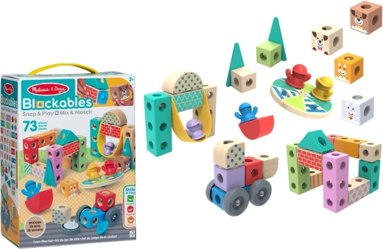 Melissa & Doug Blockables in città – costruzioni in legno