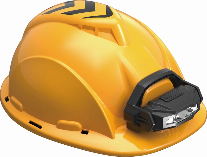 Casco da costruzione con torcia per bambini