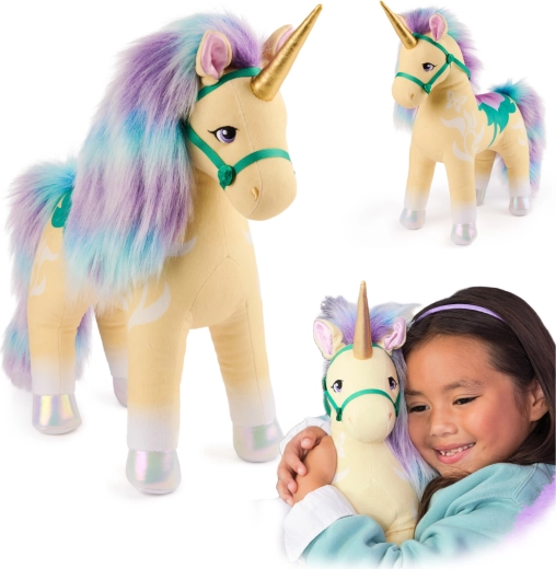 Unicorno di peluche Leaf da Unicorn Academy 38 cm