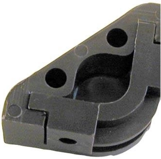 Supporto per asta da scala, plastico, marrone (10 pz)