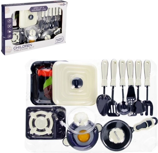 Set di stoviglie da cucina per bambini con fornello