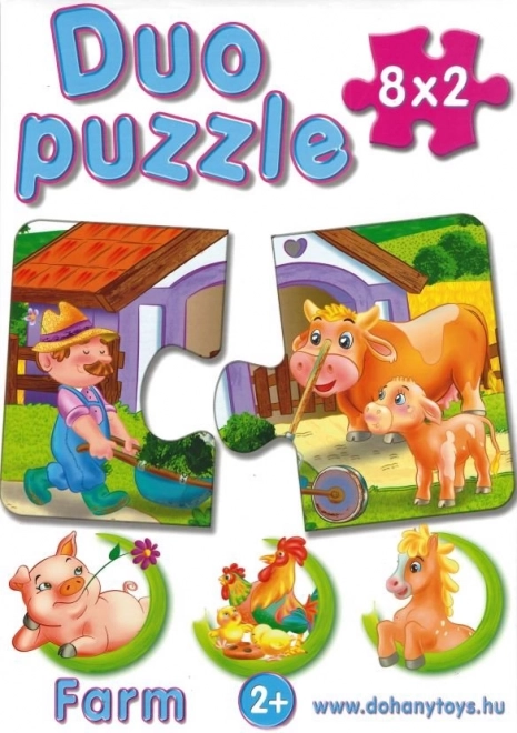 Puzzle Mezzi di trasporto Duo per bambini