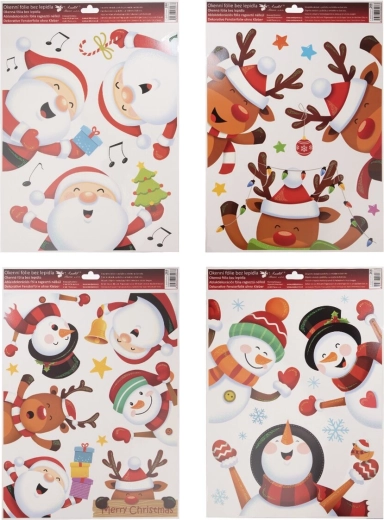Pellicola natalizia per finestre per bambini 30 × 42 cm