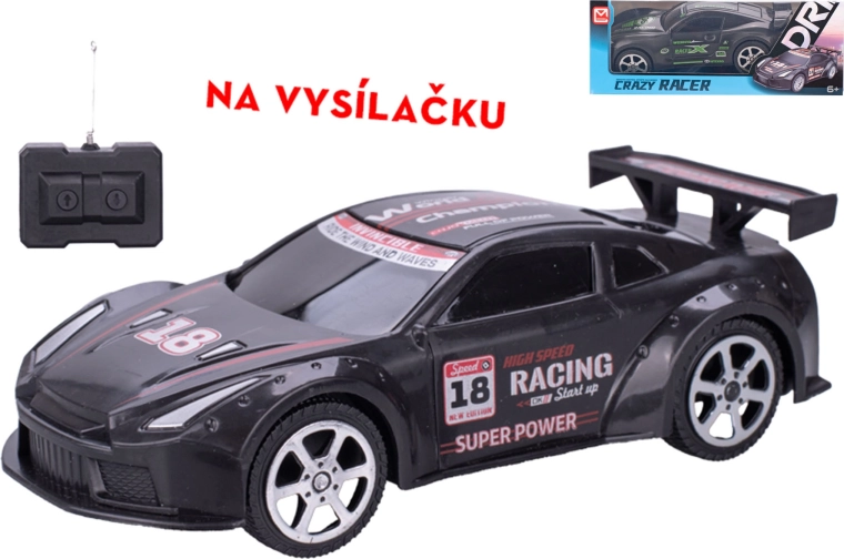 Auto da corsa R/C 18 cm con telecomando 27 MHz
