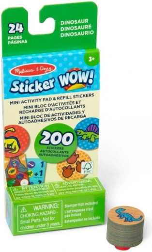 Ricariche di adesivi DINOSAURI per MELISSA & DOUG Sticker WOW!