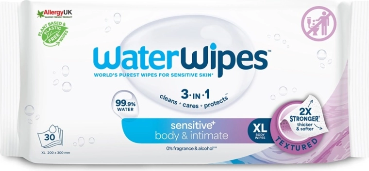 WaterWipes salviette umidificate per il corpo e l’igiene intima 30 pz