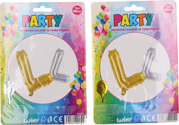 Palloncino gonfiabile a forma di lettera L